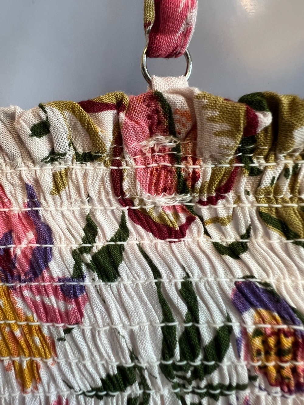 ANGIE NWT Maxi Floral Smocked Dress Size Small See Note! - Picture 11 of 12